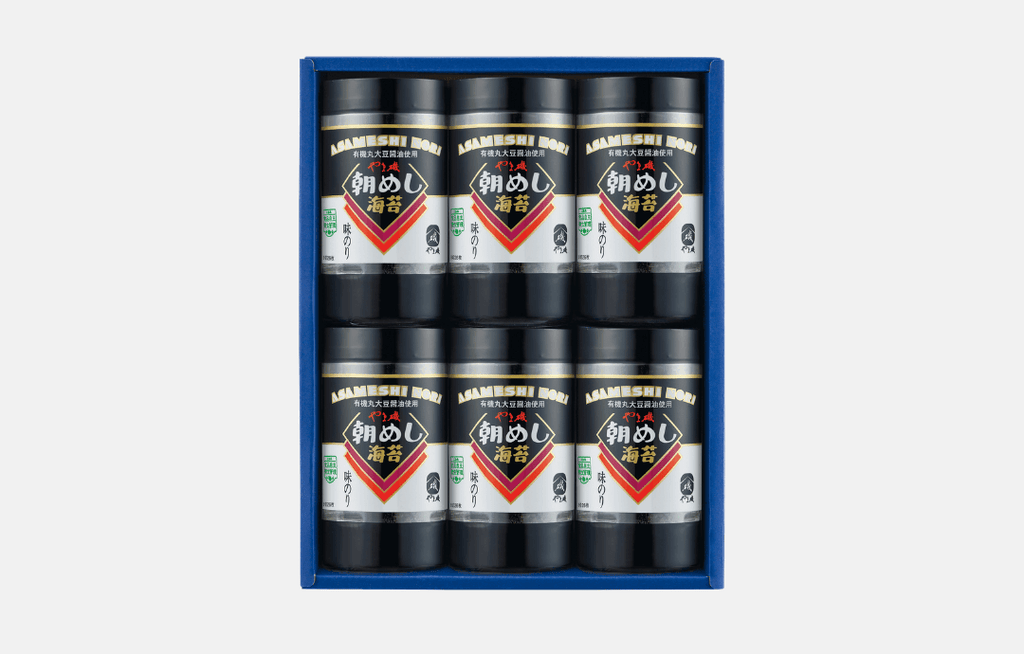 朝めしカップ6本詰G - 国産海苔 有機丸大豆醤油使用 ギフトセット