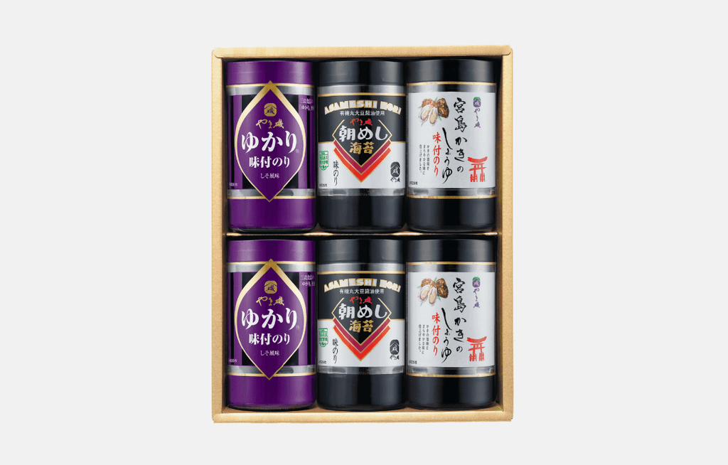 味付海苔3種セット(VC-6KG) - 朝めし海苔・ゆかり・宮島かき ギフト 味付海苔3種セット(VC-6KG) - 朝めし海苔・ゆかり・宮島かき ギフト