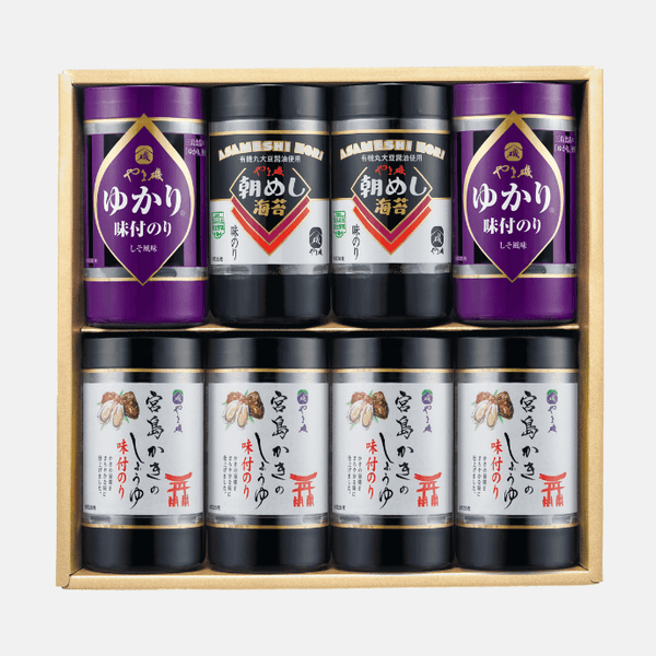 味付海苔3種セット(VC-8KG) - 朝めし海苔・ゆかり・宮島かき ギフト 味付海苔3種セット(VC-8KG) - 朝めし海苔・ゆかり・宮島かき ギフト